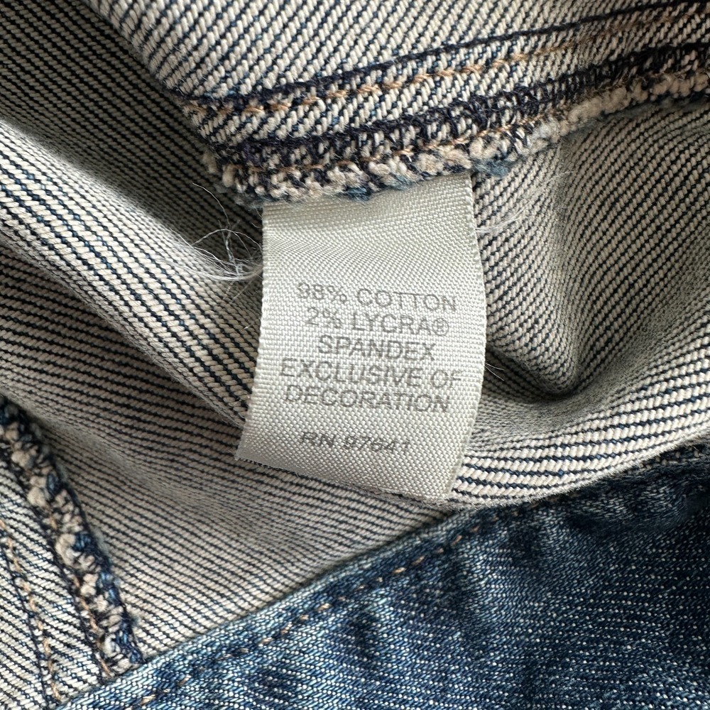 J Jill‎ Jacket Womens XL Trucker Blue Wash Soft Denim Western Boxy Stretch Relax - Picture 11 of 11